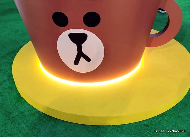 Christmas decoration with Line Friends brand at the Uni-Ustyle department store , Taipei, Taiwan, SJKen , Nov 21, 2020.