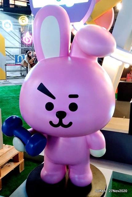 Christmas decoration with Line Friends brand at the Uni-Ustyle department store , Taipei, Taiwan, SJKen , Nov 21, 2020.