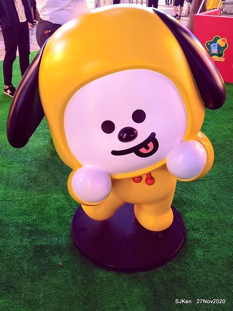 Christmas decoration with Line Friends brand at the Uni-Ustyle department store , Taipei, Taiwan, SJKen , Nov 21, 2020.