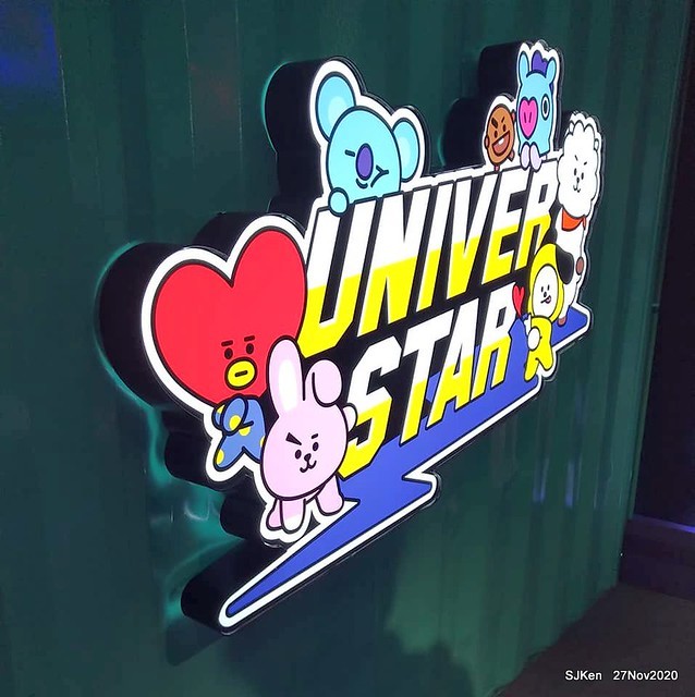 Christmas decoration with Line Friends brand at the Uni-Ustyle department store , Taipei, Taiwan, SJKen , Nov 21, 2020.