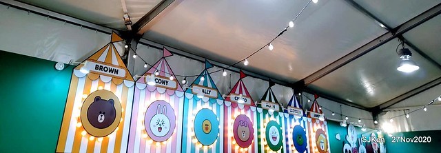 Christmas decoration with Line Friends brand at the Uni-Ustyle department store , Taipei, Taiwan, SJKen , Nov 21, 2020.