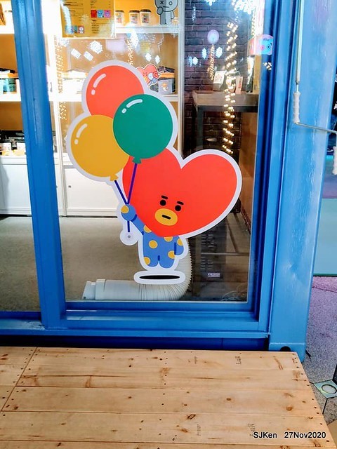 Christmas decoration with Line Friends brand at the Uni-Ustyle department store , Taipei, Taiwan, SJKen , Nov 21, 2020.