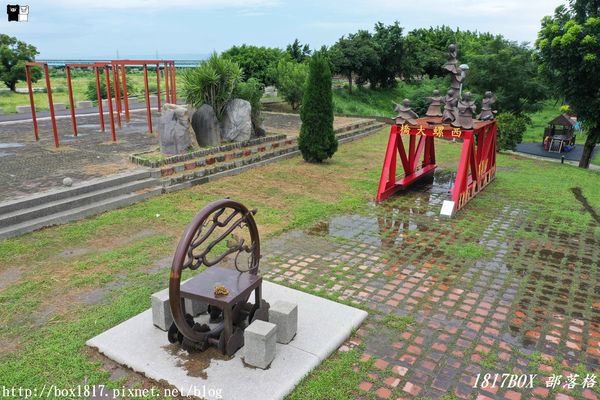 【雲林。西螺】空拍西螺大橋。大蝴蝶地景。螺石公園高灘地景觀磨石溜滑梯
