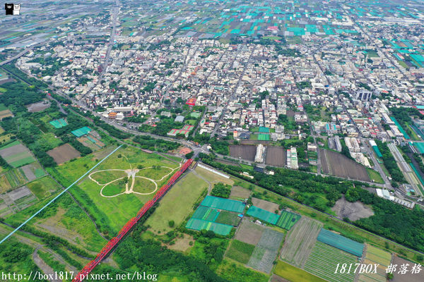 【雲林。西螺】空拍西螺大橋。大蝴蝶地景。螺石公園高灘地景觀磨石溜滑梯