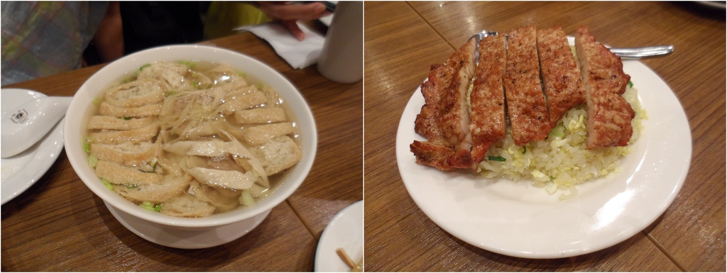 油豆腐細粉&排骨蛋炒飯