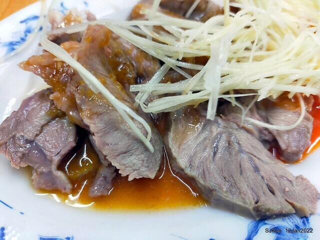 「簡記排骨酥麵」(Short Rib Crisp soup & rice noodle soup), Taipei, Taiwan, SJKen, Jan 12, 2022.
