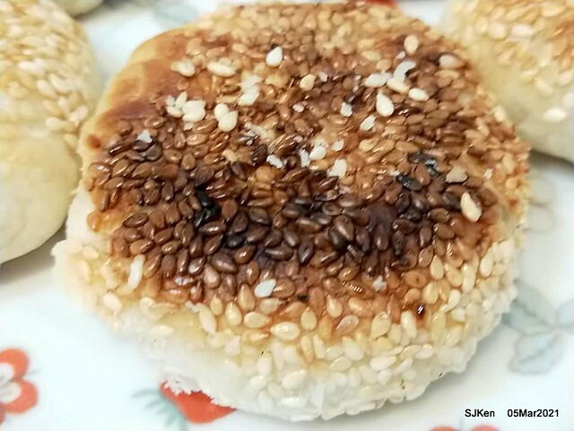 「南港老張炭烤燒餅店」(Pepper cake ), Taipei,Taiwan,SJKen,Mar 5,2021.