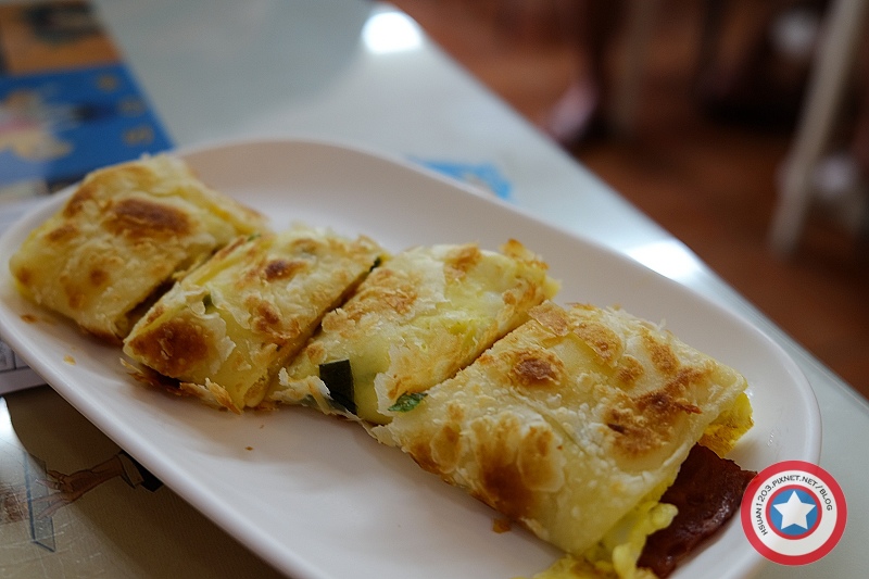 台北內湖。巴士蛋餅