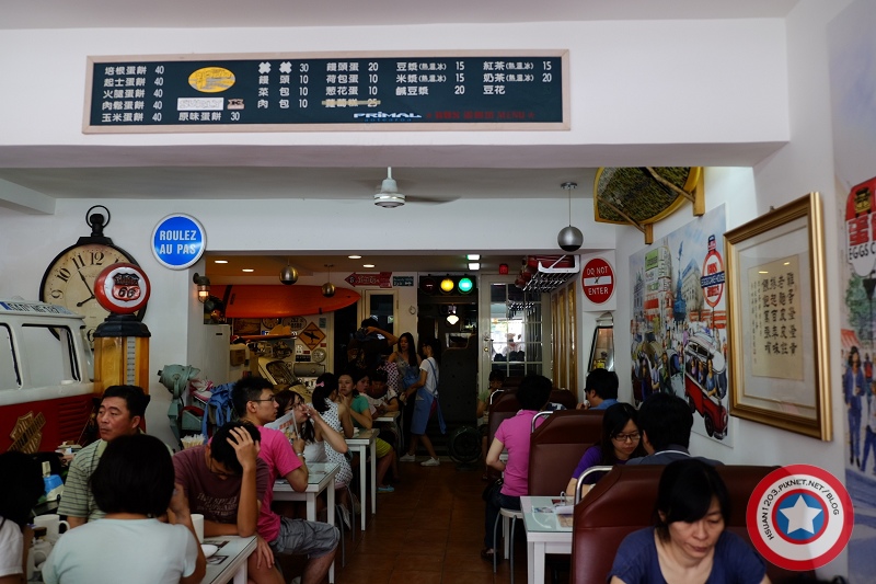 台北內湖。巴士蛋餅