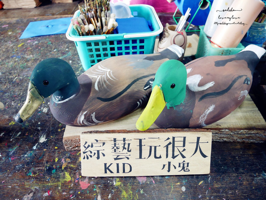 苗栗桐花季旅遊好玩雨天室內親子景點推薦ㄚ箱寶木雕彩繪DIY (3)