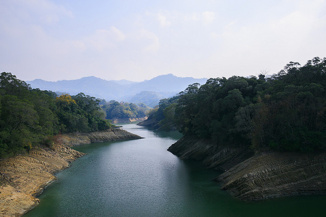 【苗栗景點】全台唯一湖中島嶼 親子寵物景點 日新島-水榭樓台 全台唯一湖中島嶼咖啡廳