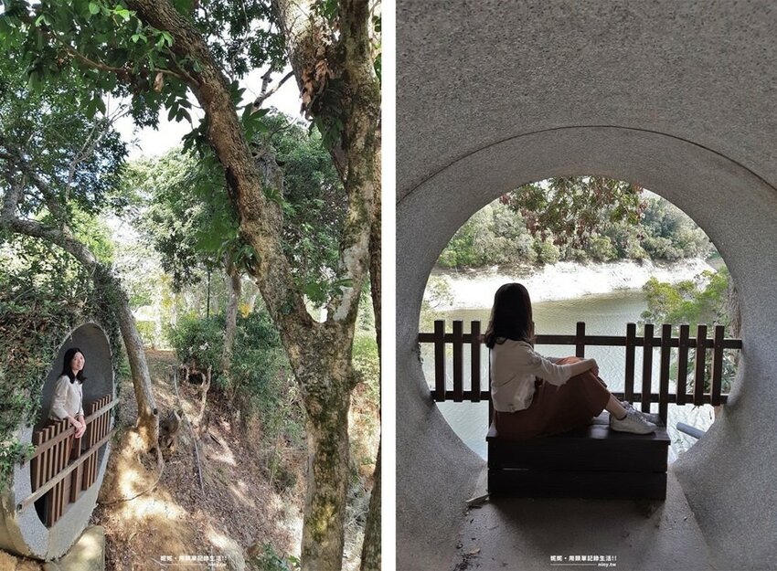 旅遊。苗栗★水庫上的可愛小島日新島 有動物有咖啡廳適合親子好友旅遊 - 妮妮˙ˇ˙用類單記錄生活!!