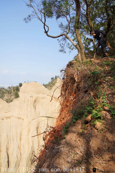 【苗栗。三義】熊熊烈火正在燃燒。惡地火炎山。亂石谷。自然保留區。火炎山步道