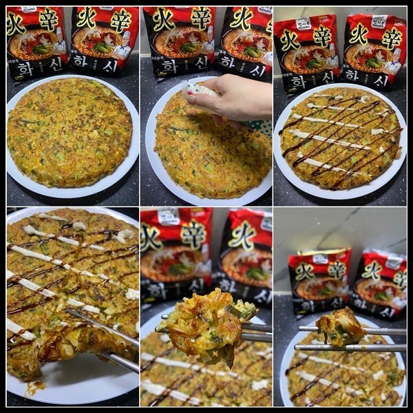 高雄市楠梓區【家樂福韓國泡麵推薦/宵夜泡麵開箱 】比辛辣麵好吃的泡麵🔥【Kmarket】韓式火辛拉麵袋裝泡麵,香辣