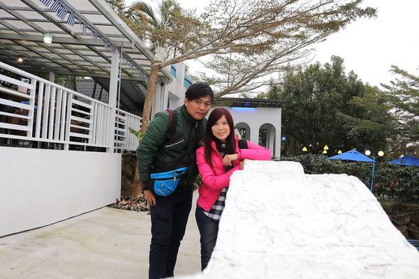 56號藍色公路咖啡：【雲林景點】古坑56號藍色公路咖啡。純白LOVE愛戀造景/咖啡、小火鍋、義大利麵、手工輕食鬆餅、下午茶/藍白色希臘地中海異國風情景觀咖啡廳/製造浪漫的約會求婚聖地