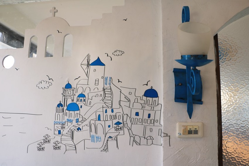 雲林古坑。56號藍色公路咖啡，夢幻地中海風格、華山夜景 x 古坑景觀餐廳