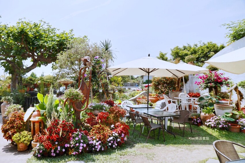 田尾綠海咖啡館︱彰化田尾公路花園白色地中海建築.品嚐咖啡、下午茶輕食～歐式庭園隨手拍都好看！