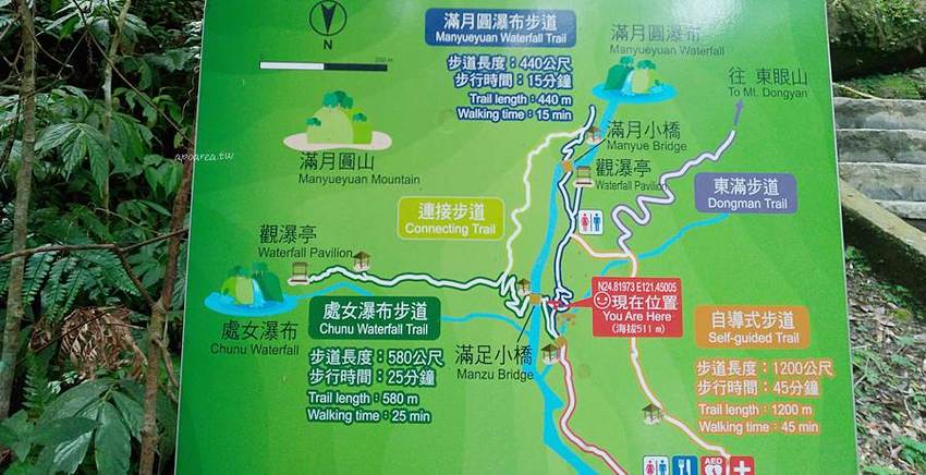 滿月圓國家森林遊樂區。天然闊葉林、處女瀑布、滿月圓瀑布,新北景點親子旅遊好去處 - 蘋果話日常