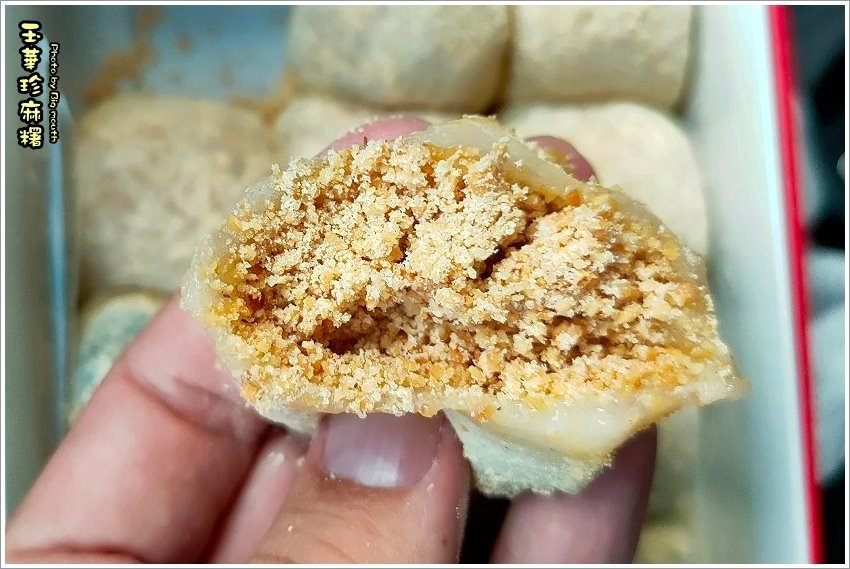 ▲彰化伴手禮必買三大麻糬之一：玉華珍麻糬，有花生、芝麻、紅豆3種內餡 /大口 提供、WalkerLand窩客島整理