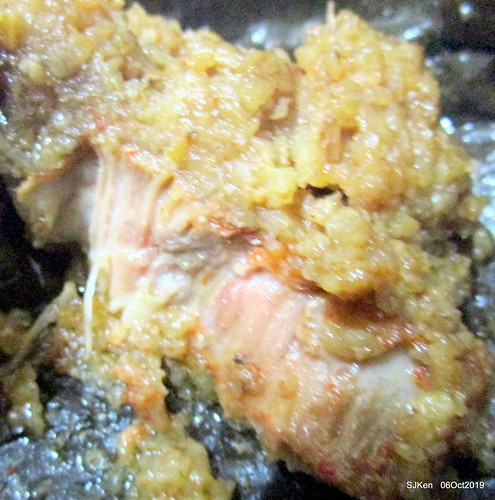 Tradtional seafood of Chinese dishses booth, Nangmeng market, Taipei, Taiwan, SKen, Oct 6, 2019