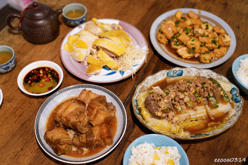 隱身百年三合院裡的「老頭擺客家菜」，桃園龍潭道地客家料理!