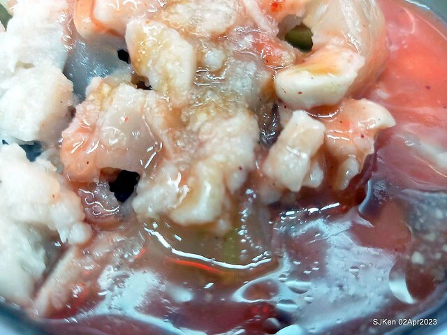 (新竹都城隍廟美食)「林家肉圓」---特色「芋頭肉圓」與「綜合貢丸湯」(Taro Meat ball , Pork and fish ball soup), Hsinchu, Apr 2, 2023, SJKen