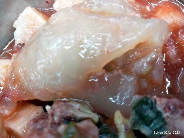 (新竹都城隍廟美食)「林家肉圓」---特色「芋頭肉圓」與「綜合貢丸湯」(Taro Meat ball , Pork and fish ball soup), Hsinchu, Apr 2, 2023, SJKen