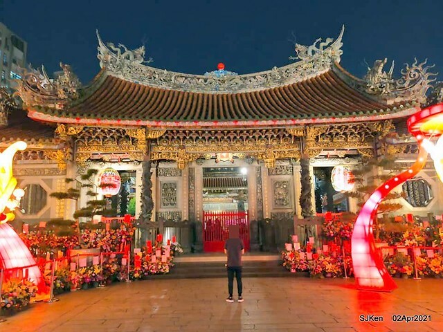 「龍山寺」(Longshan temple), Taipei, Taiwan, SJKen, Apr 2,2021.