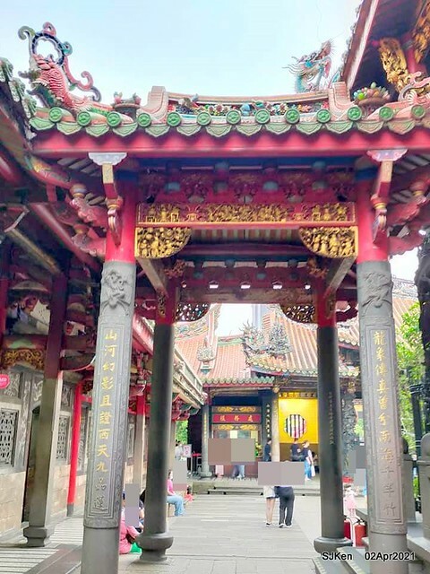 「龍山寺」(Longshan temple), Taipei, Taiwan, SJKen, Apr 2,2021.