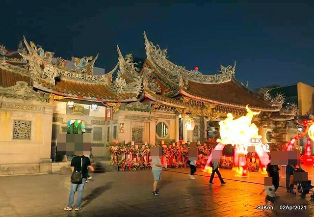 「龍山寺」(Longshan temple), Taipei, Taiwan, SJKen, Apr 2,2021.
