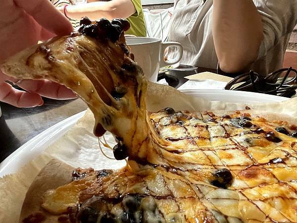 新竹寶山水庫│沙湖壢咖啡館-寶山黑糖珍珠披薩