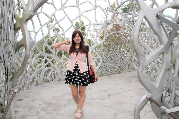 月影潭心:【嘉義景點】蘭潭風景區月影潭心-被荊棘包覆的奇妙感,銀白色的交織錯綜複雜設計,感覺好迷幻,夜間娛樂的約會精選地,充滿燦爛的幸福感