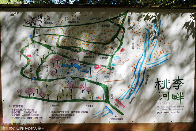 桃李河畔 – 台中新社門半日遊景觀餐廳,門票可全抵用餐消費,戶外歡迎寵物。桂花、金針花、李花、梅花、櫻花一次GET! 春天還可以看螢火蟲哦! @強生與小吠的Hyper人蔘~