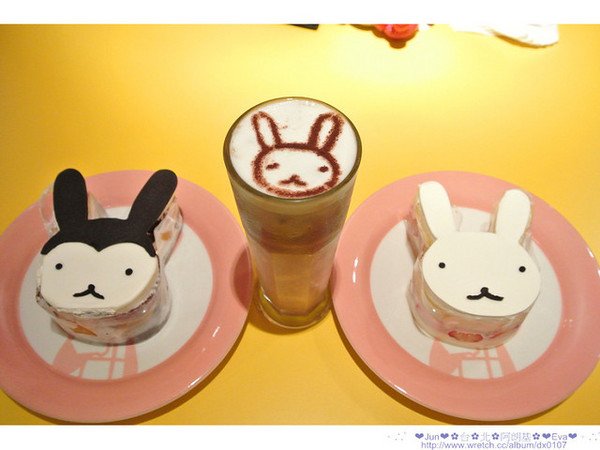 Aranzi Aronzo Cafe 阿朗基咖啡(新光三越南西店二館)：【食記】oO。。台北　ARANZI CAFE（阿朗基）　超可愛的兔兔蛋糕，能不吃嘛？！。o○。
