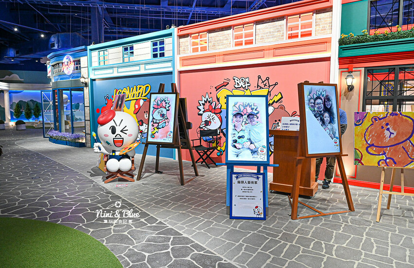 熊大的麗寶小鎮| 台中景點，超真實感LINE FRIENDS TOWN主題園區占地700坪超好拍，門票優惠看這! -妮妮布魯