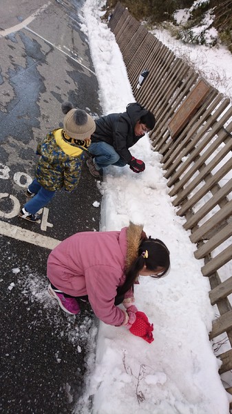 合歡山國家森林遊樂區-松雪樓:南投~合歡山國家森林遊樂區~松雪樓~白茫茫的雪景美不勝收~DIY動手作雪人~真是太有趣了~