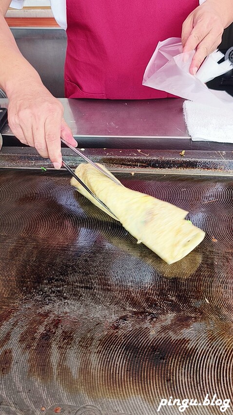 台中市西屯區明倫蛋餅｜傳統古早味粉漿蛋餅 軟Q的好滋味