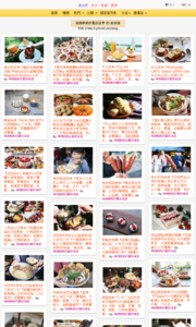 海綿飽飽的鳳梨城堡的美食牆