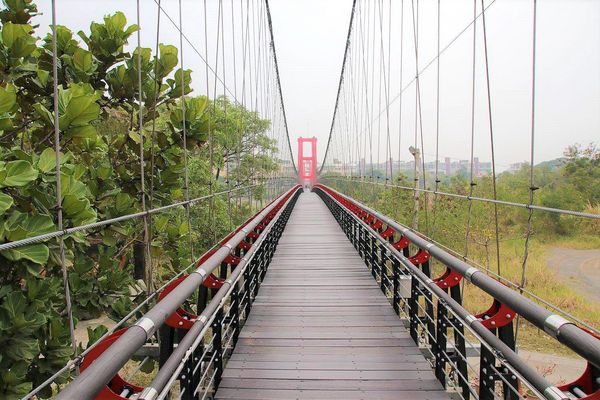 行嘉吊橋：【嘉義景點】行嘉吊橋~九重葛樹開滿花/行嘉燈影/吊橋傳情/真愛密碼