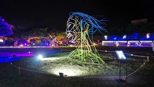 【2019澎湖國際海灣燈光節】15米大鯨魚主燈、400米星空虹橋,詳細內容介紹,完整拍攝體驗分享