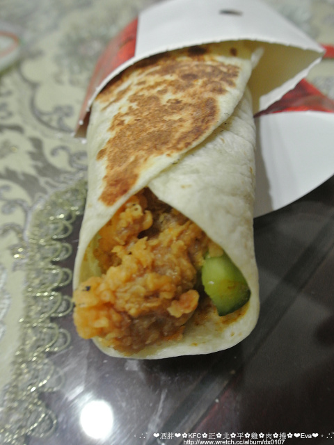 【食記】oO。。各地都有的KFC 正北平雞肉捲。。o○