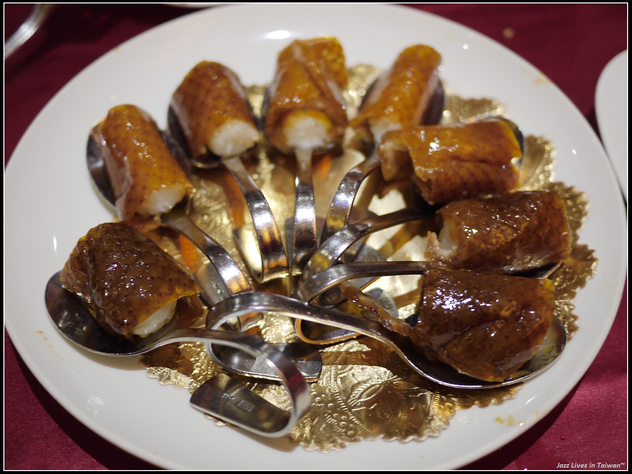 [蘭城晶英酒店-紅樓中餐廳] 霸王櫻桃鴨, 一鴨五吃, 烤鴨界的夢幻逸品