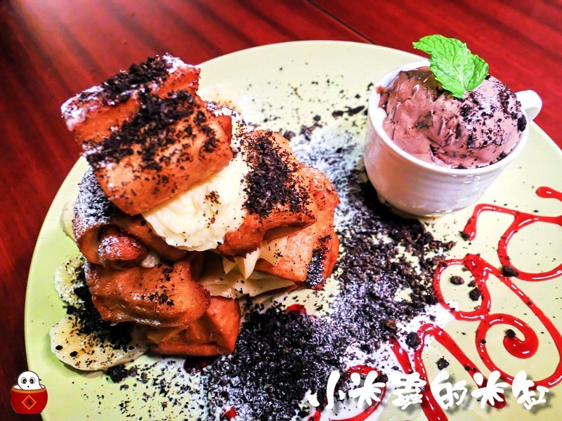 【捷運中山站】疊疊樂~焦糖肉桂蘋果疊疊樂/黑色魔幻疊疊疊/起司雞肉烤餅