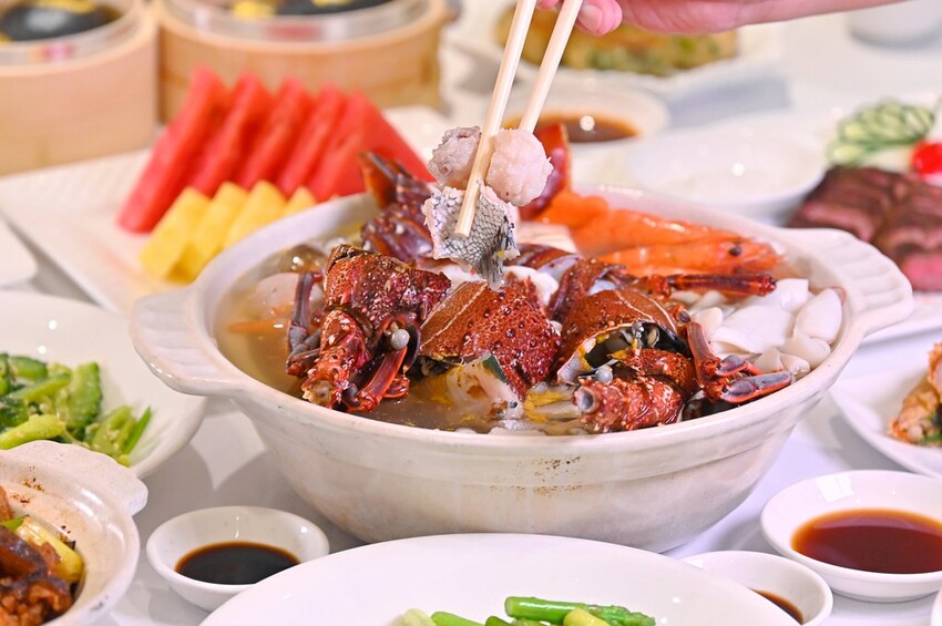 台中海鮮餐廳消費滿額送澎湃澳洲龍蝦海鮮鍋 澎湖新鮮直送海鮮網友好評推薦/阿利海鮮