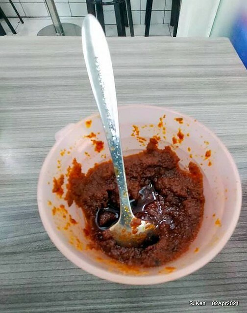 「艋舺夜市豐原清水排骨麵」(Pork Spare Ribs noodle) at Banka night market, Taipei, Taiwan, SJKen, Apr 2, 2021.