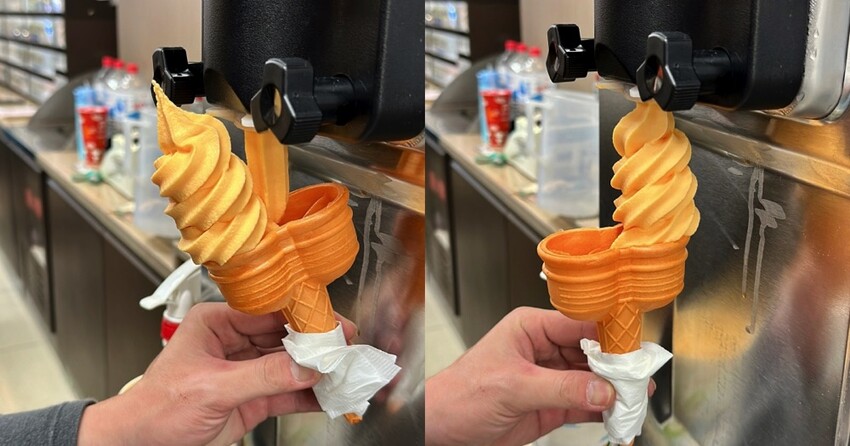 台北市信義區7-ELEVEN霜淇淋新口味開箱-不知火橘霜淇淋/新春限定