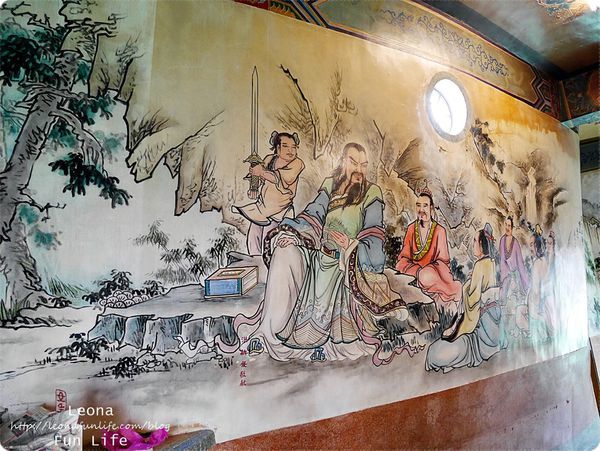 員林景點衡文宮神像內壁畫