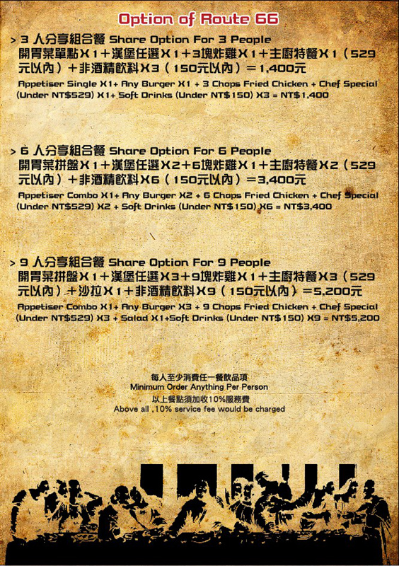 Route66美式餐廳 | 台北東區/北捷忠孝敦化站 《台北東區酒吧美式餐廳推薦；進口啤酒2小時無限續、乎搭啦；喝酒不開車，安全有保障。》