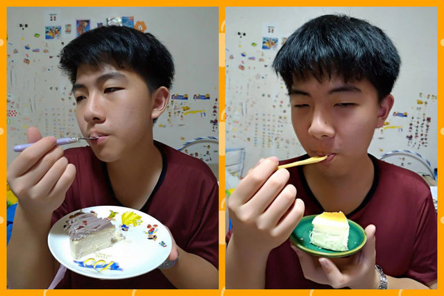 簡單真實的甜點，彌月蛋糕推薦~起士公爵/純粹原味+雪釀香芋乳酪蛋糕，不只漂亮.更是美味!