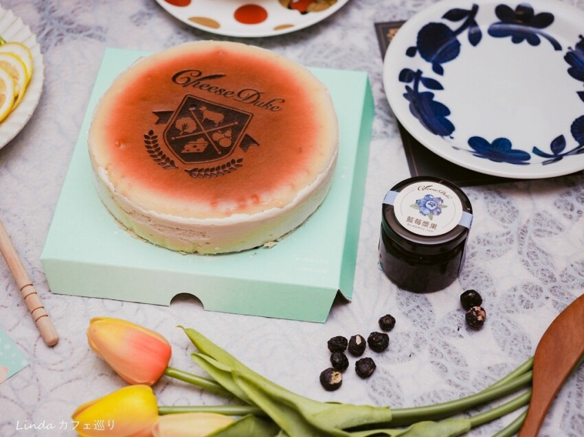 彌月禮盒推薦 ⟪ 起士公爵 ⟫ 蜜韻青檸乳酪蛋糕 / 北國藍莓乳酪蛋糕開箱|六吋繽紛彩盒